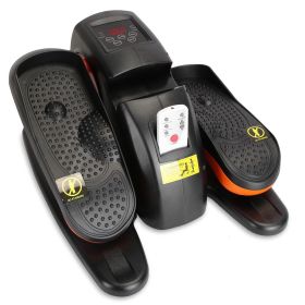 Under Desk Elliptical Machine Seated Pedal Exerciser Leg Foot Trainer Stepper Exerciser with 5 Speed Levels 3 Auto Modes LCD Monitor for Seniors