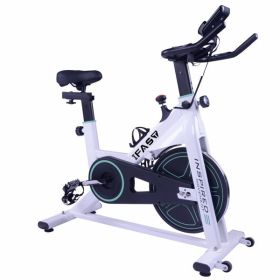 Exercise Bike 300LBS Weight Capacity 35LB Heavy Flywheel Indoor Stationary Bike with LCD Monitor for Home Gym Cardio Workout