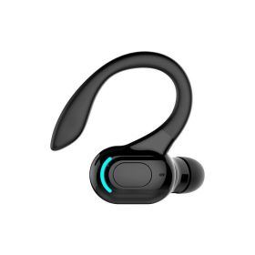 New Bluetooth 5.1 Headset Wireless Earbuds Earphones Stereo Headphones Ear Hook (Colors: Black)