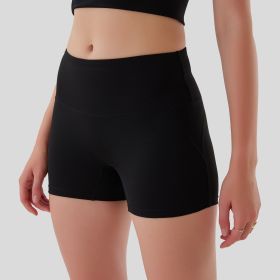 No Need To Wear Underwear Sports Shorts (Option: Black-L)
